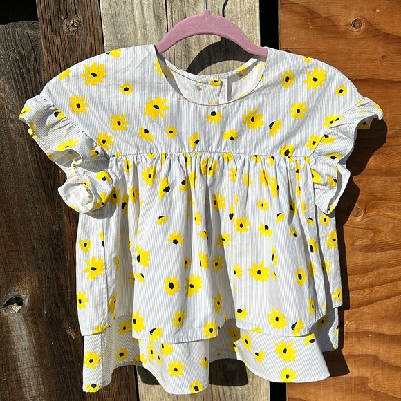 Zara Baby Doll Floral Top - Picture 2 of 8